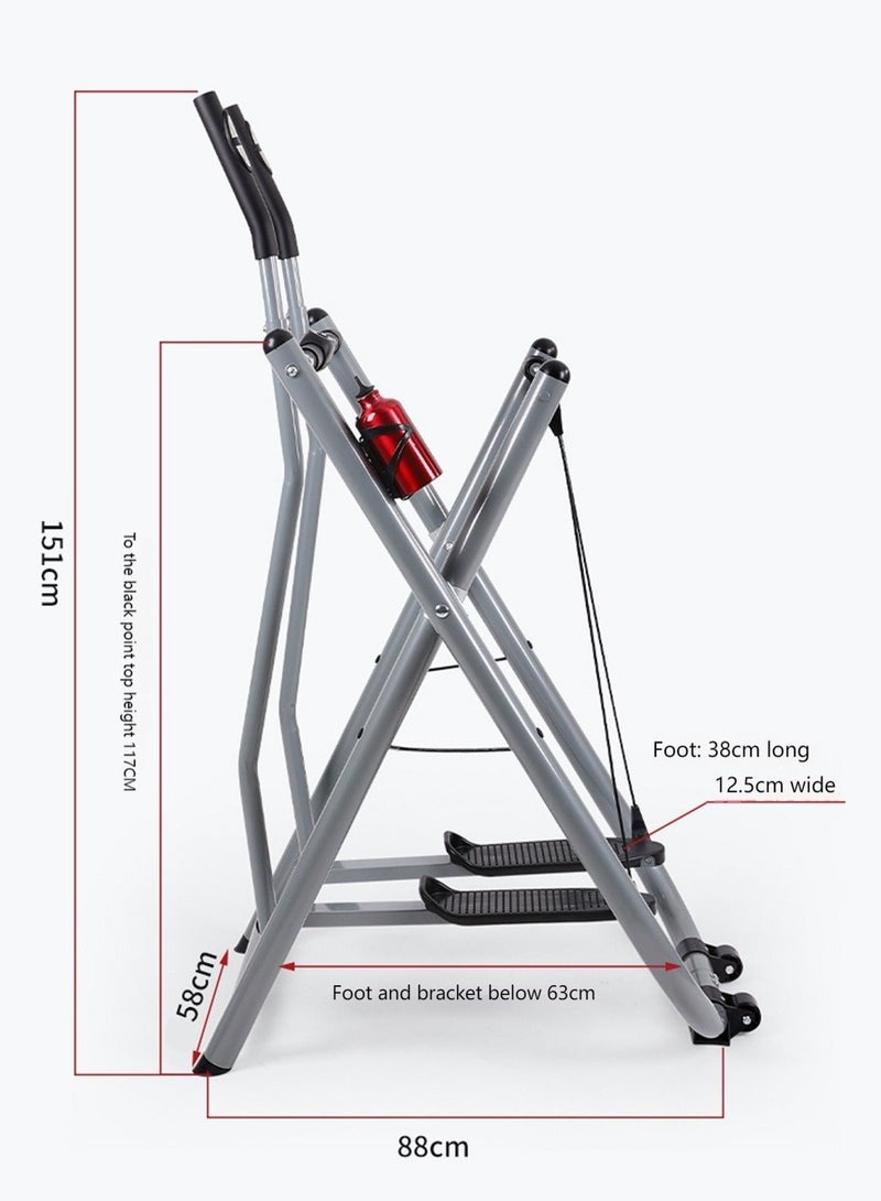 إي تي جي معدات اللياقة البدنية المنزلية، جهاز تدريب التأرجح الأمامي والخلفي، جهاز تدريب إعادة التأهيل الداخلي، جهاز المشي الفضائي، لوحة تحكم ذكية عالية الدقة - Image 5